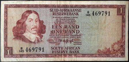 South Africa R1 Bank Note