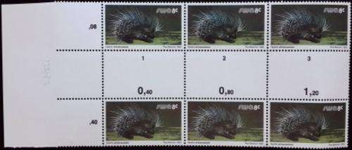 SWA - 1/10/1980 - 3rd Definitive Series - 8c Gutter Block