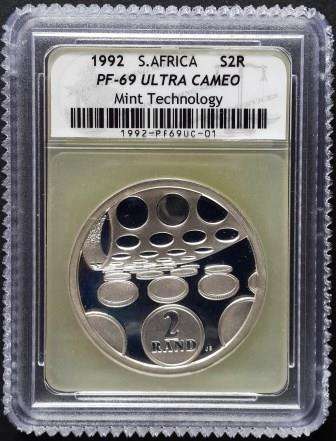 1992 S. Africa S2R Mint Technology PF 69 Ultra Cameo