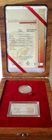 2011 - S. African Reserve Bank - 90th Anniversary Sterling Silver Set