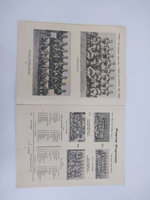 Wallabies vs Western Transvaal official programme