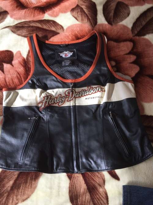 Harley Davidson Leather Ladies Waistcoat