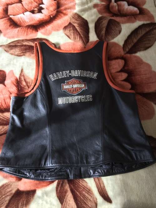 Harley Davidson Leather Ladies Waistcoat