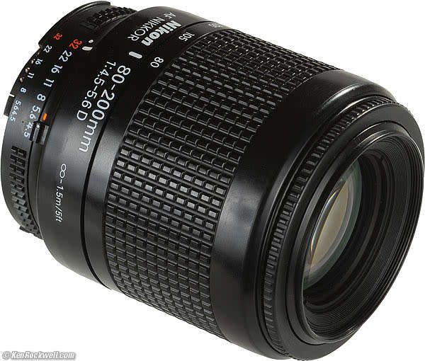 Nikon 80-200mm AF-D lens