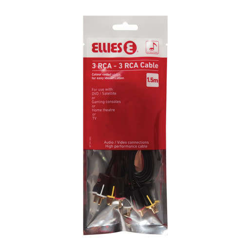 Ellies 3 RCA to 3 RCA Audio Video Cable