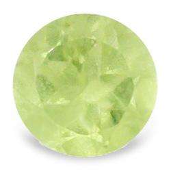 CHRYSOBERYL - LEMON GREEN ROUND FACET - 0.12cts