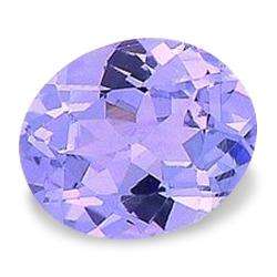 TANZANITE - BLUE VIOLET OVAL FACET - 0.285cts