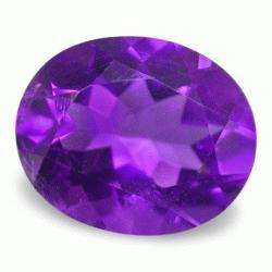 CUBIC ZIRCONIUM - RICH VIOLET OVAL FACET - 4.39cts