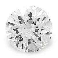 CUBIC ZIRCONIUM - AAA WHITE ROUND FACET - 0.25cts