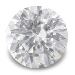 CUBIC ZIRCONIUM - AAA DIAMOND WHITE ROUND FACET - 1.38cts