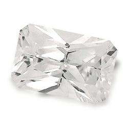 Cubic Zirconium - AAA Diamond White Octagon Princess Facet - 1.07cts