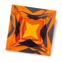 SAPPHIRE - ORANGE PRINCESS FACET - 4.56cts