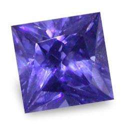 TANZANITE SIMULANT - VIOLET BLUE PRINCESS FACET - 0.585cts