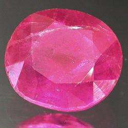 RUBY (NATURAL BURMA) - RICH PIGEON BLOOD RED OVAL FACET - 1.22cts