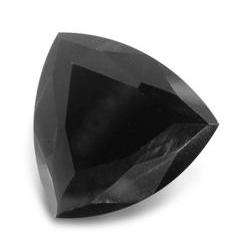 CUBIC ZIRCONIUM - JET BLACK TRILLIANT FACET - 0.49cts