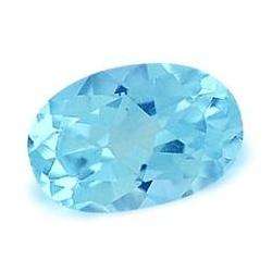 TOPAZ - SKY BLUE OVAL FACET - 0.99cts