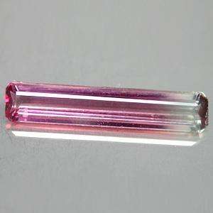 TOURMALINE - BI-COLOUR LONG OCTAGON FACET - 3.135cts