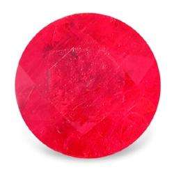 RUBY (NATURAL MADAGASCAR) - BLOOD RED ROUND FACET - 1.03cts