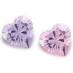 CUBIC ZIRCONIUM - COLOUR CHANGE HEART SHAPE - 2.48cts