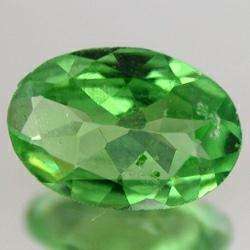 TSAVORITE - YELLOWISH GREEN OVAL FACET - 0.52cts