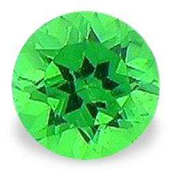 TSAVORITE (NATURAL KENYA) - EMERALD GREEN ROUND FACET - 0.017cts