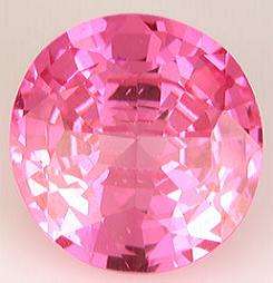 CUBIC ZIRCONIUM - PINK ICE ROUND FACET - 6.28cts