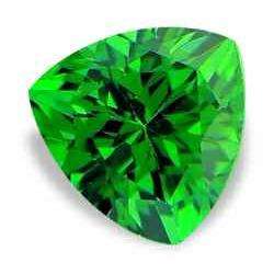 EMERALD - TOP GREEN DIAMOND CUT TRILLIANT FACET - 0.705cts