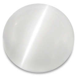 MOONSTONE CAT'S EYE - WHITE ROUND CABOCHON - 0.90cts