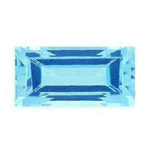 TOPAZ - SKY BLUE BAGUETTE FACET - 0.26cts