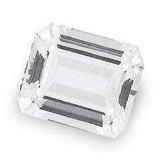 SAPPHIRE - TOP WHITE EMERALD CUT - 4.86cts