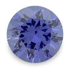 TANZANITE SIMULANT - VIOLET BLUE ROUND FACET - 1.46cts
