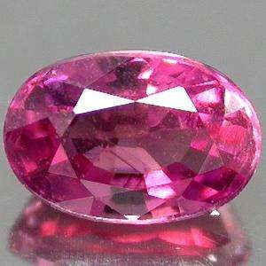 RUBELLITE - PURPLISH PINK OVAL FACET - 0.385cts