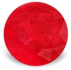 RUBY (Natural Madagascar) - Top Pigeon Blood Red Round Facet - 0.61cts