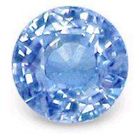 SAPPHIRE (NATURAL CEYLON) - LIGHT CORNFLOWER BLUE ROUND FACET - 0.09cts