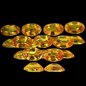 SAPPHIRE (NATURAL THAILAND) - YELLOW GOLD OVAL FACET - 0.385cts