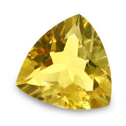 SAPPHIRE (NATURAL CEYLON) - LIGHT YELLOW TRILLIANT FACET - 0.32cts