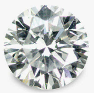 SIMULATED DIAMOND - WHITE ROUND FACET PARCEL OF 30