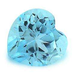 TOPAZ - SKY BLUE HEART FACET - 1.41cts