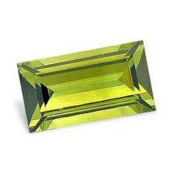 TOURMALINE - OLIVE GREEN BAGUETTE FACET - 5.61cts