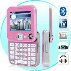 Metro Pink - Dual SIM Swivel Screen QWERTY Cosmopolitan Phone