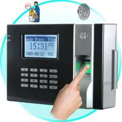Fingerprint Time Attendance And Door System (Black)