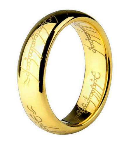Lord of the Rings Ring - The Hobbit - 24k plated gold Ring
