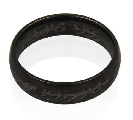 Lord of the Rings Ring - The Hobbit - Black