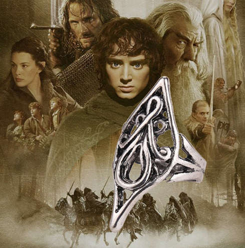 Lord of the Rings Hobbit - Elf King Elrond Ring