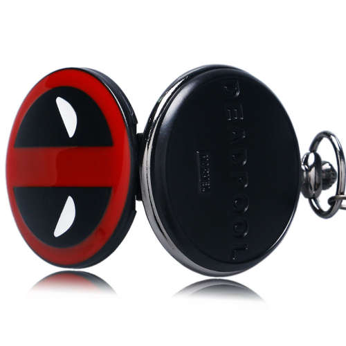 Deadpool Pocket Watch With Necklace Chain