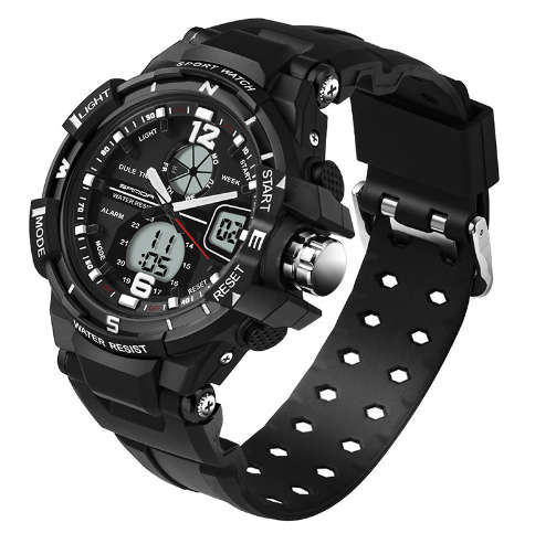 Sanda Waterproof LED Sports Watch for Men