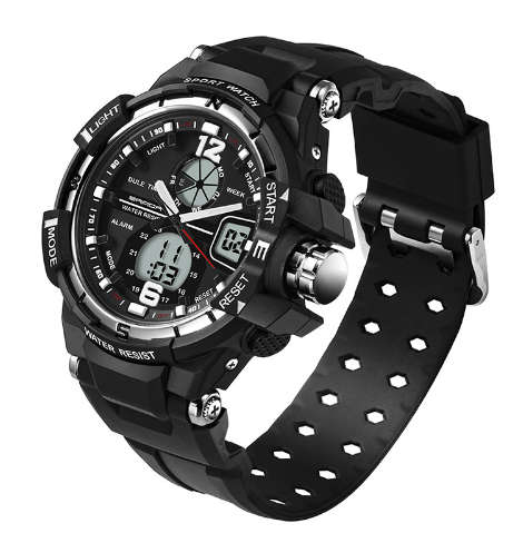 Sanda Waterproof LED Sports Watch for Men