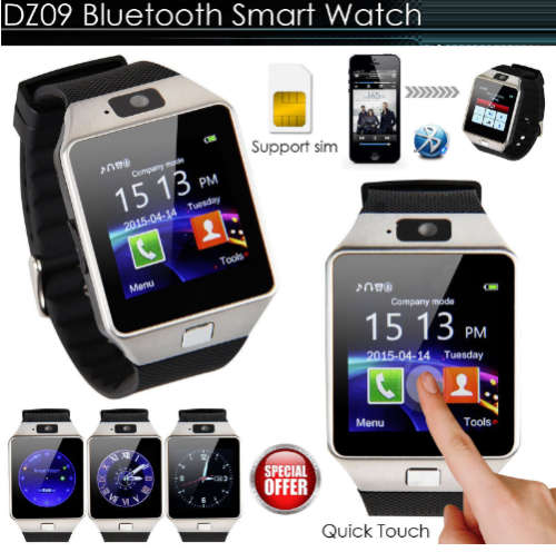 DZ09 Smart Watch With Camera and Bluetooth for Android Phones