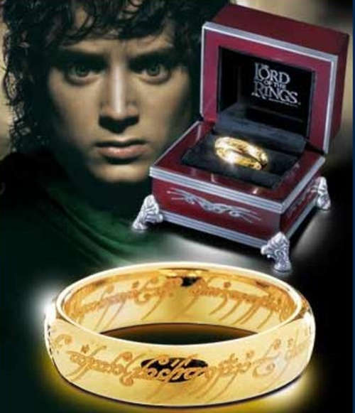 Lord of the Rings Ring - The Hobbit - 24k plated gold Ring