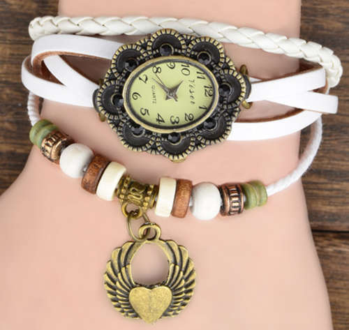 Women Genuine Leather Watch, Bracelet Wristwatches - Leaf 6 colours available
